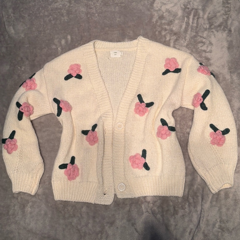 Springy floral cardigan